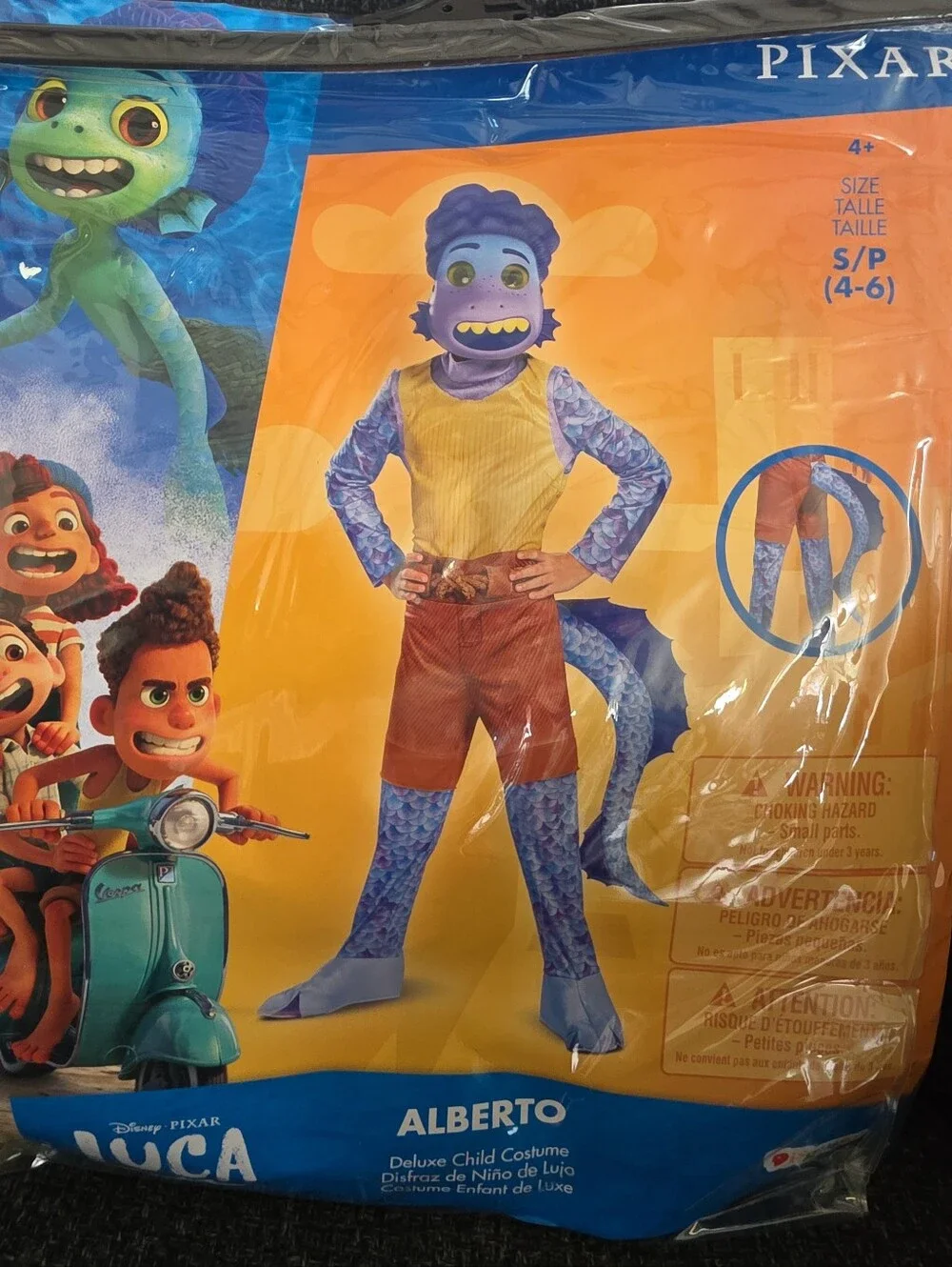 NIP Disguise Child S(4-6) Alberto Disney Pixar Luca Halloween Deluxe Costume